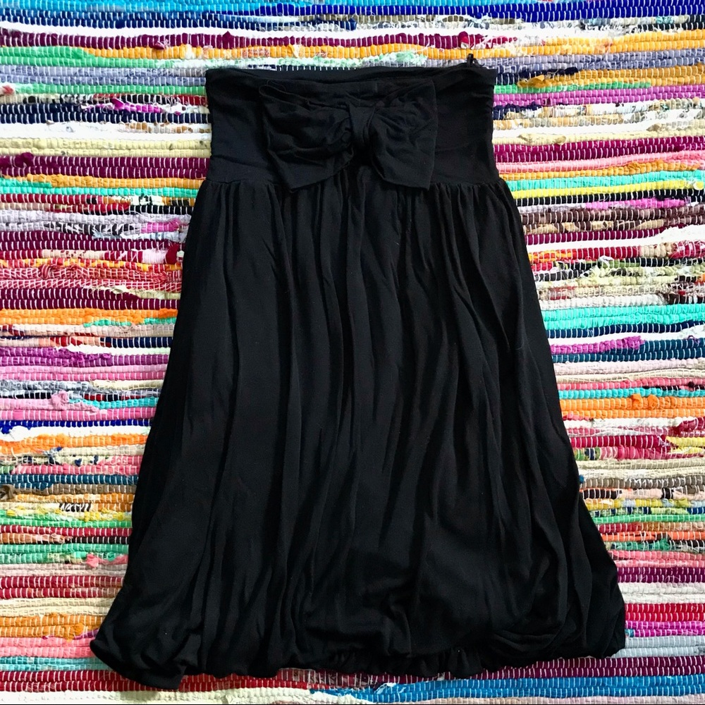 H&M ~ Strapless bow front bubble hem dress